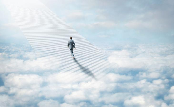 Stairway leading up to heaven