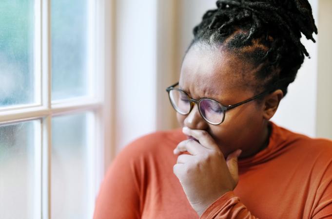 Woman crying