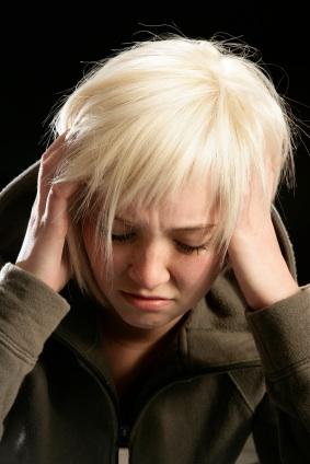 woman grieving