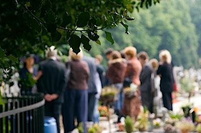 Funeral gathering