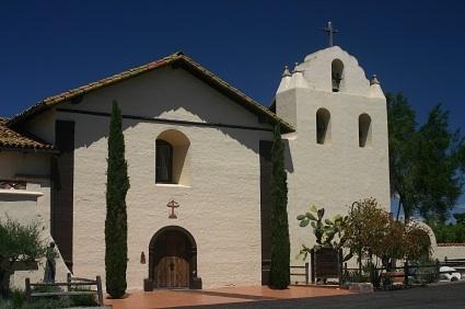 Mission Santa Ines outside of Solvang, California.
