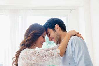 Couple hugging
