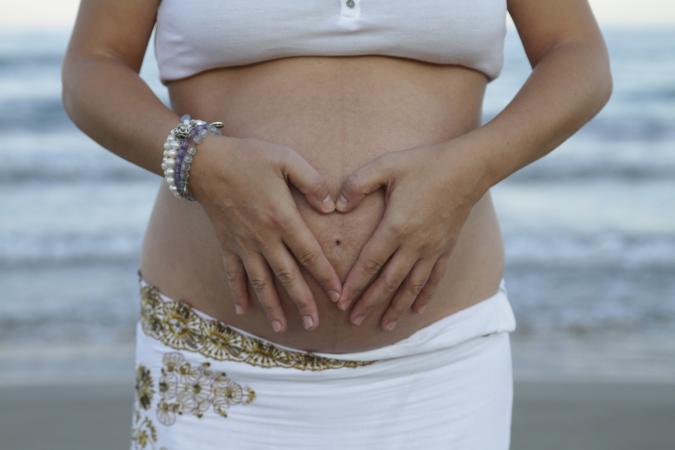 Mujer embarazada 11 semanas