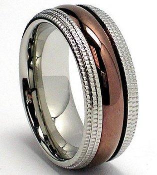 Creative Wedding Rings Lovetoknow White Gold Wedding Ring With Chocolate Inlay