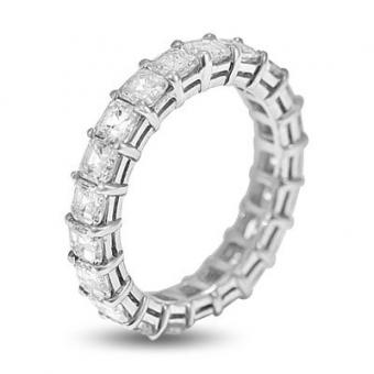 Asscher eternity band