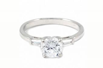 Jasmine's Round Cubic Zirconia Solitaire Engagement Ring