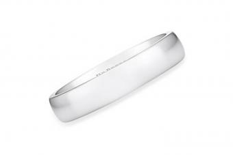 De Beers Jewellers Plain Bands Platinum Wedding Band