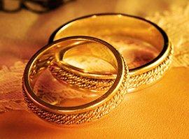 1930s gold, textured wedding rings