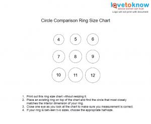 Paper Ring Size Chart