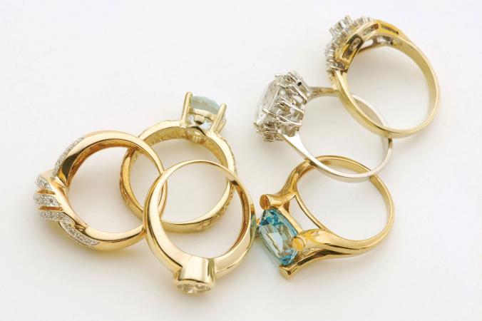 Multiple diamond engagement rings
