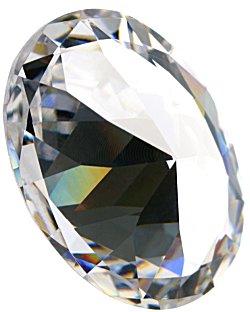 Image of a round, brilliant cut diamond