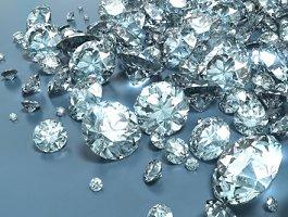 Loose round diamonds of various weights