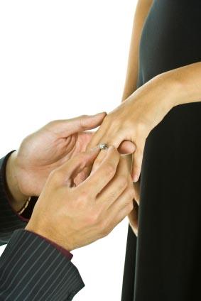 Proposing with an engagement ring