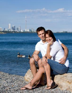 Happy Toronto couple