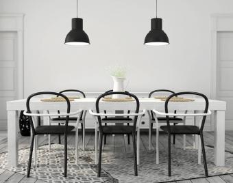 Mesa de comedor blanca