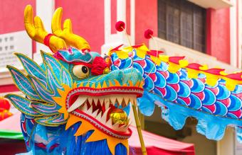 Danza tradicional china del dragón