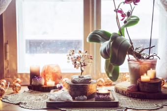 Velas y cristales