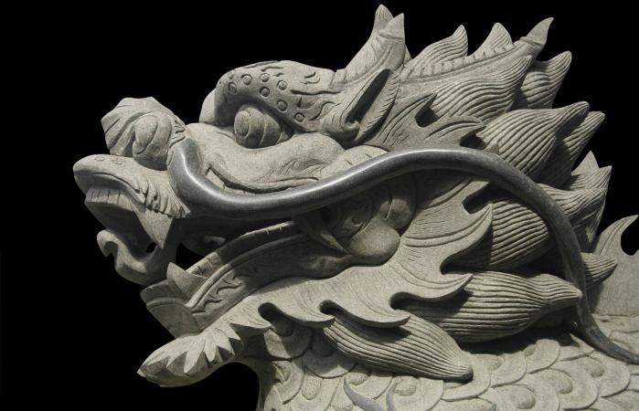 Dragón del templo asiático