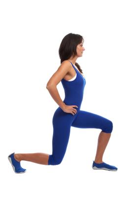 Woman doing lunges