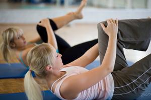 stretching