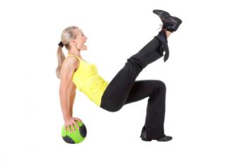 Medicine ball dips