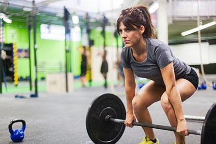 woman weight lifting