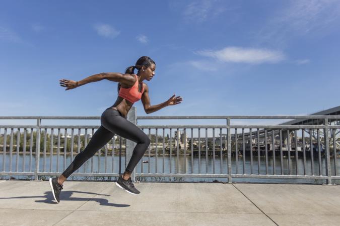 Female sprinter
