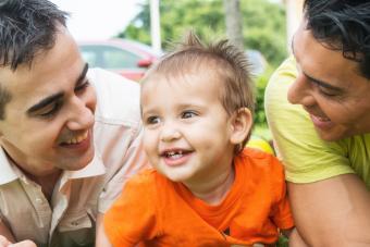 Same sex couple with child