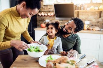 Family Eating Together