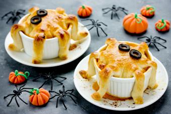 Halloween octopus pot pie