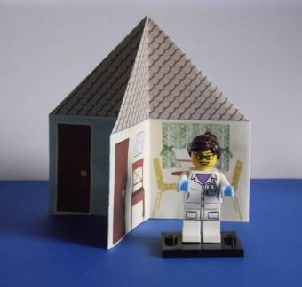 4 room dollhouse - step 3