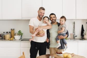 Happy family in the kitchen 