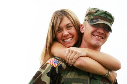 young military couple