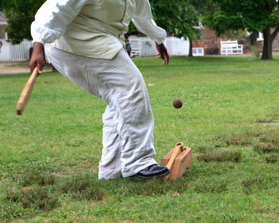 Early colonial baseball