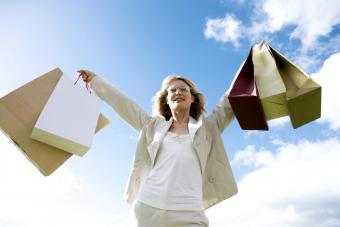 Woman with shopping bags