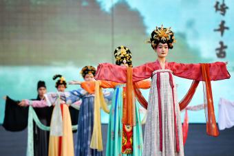 Performers dressed in costumes of Tang Dynasty - Getty Editorial Use