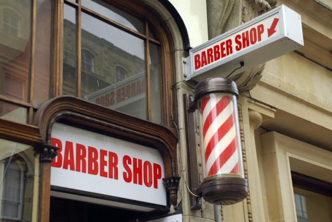 Barbershop and pole