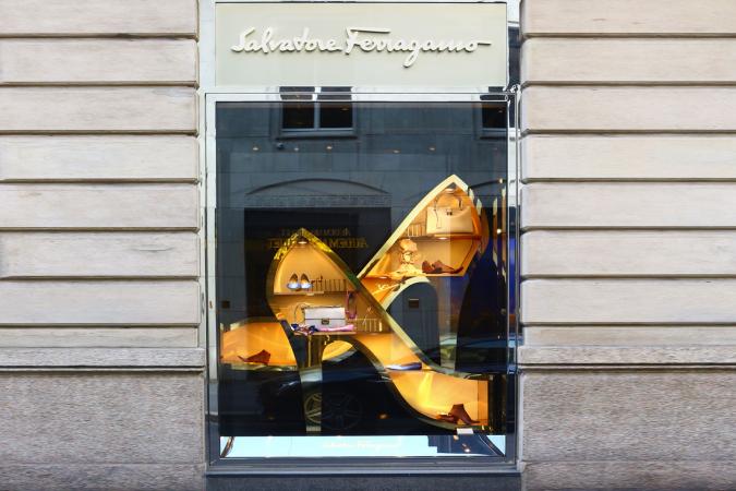 Window of Salvatore Ferragamo