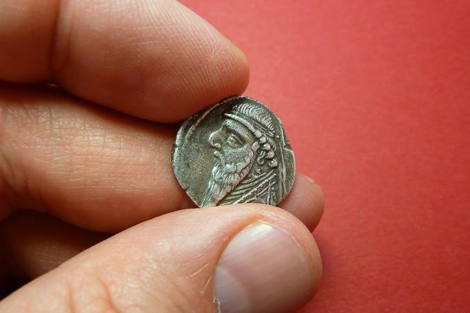 Ancient Coin of Mithridates II King of Parthia