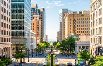 Downtown Salt Lake City view