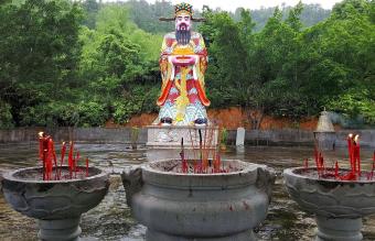 Caishen Statue At Temple