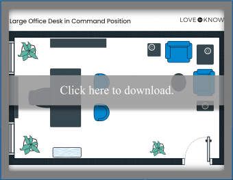 Large Office Desk in Command Position