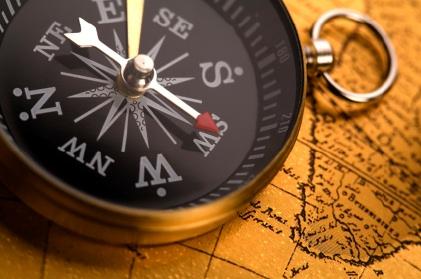 Compass used with the Eight Mansion Luck Map