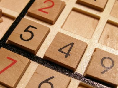 Numbers in a box