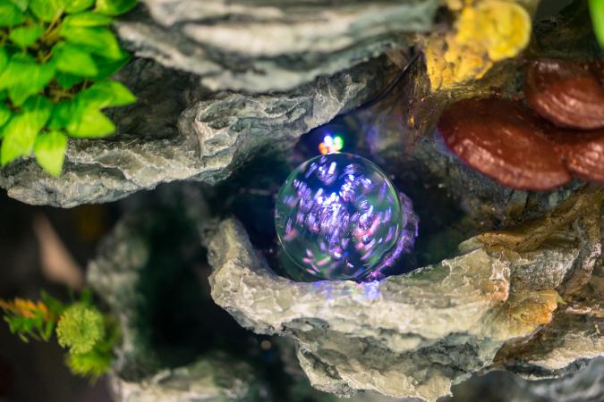 Feng Shui crystal water and earth