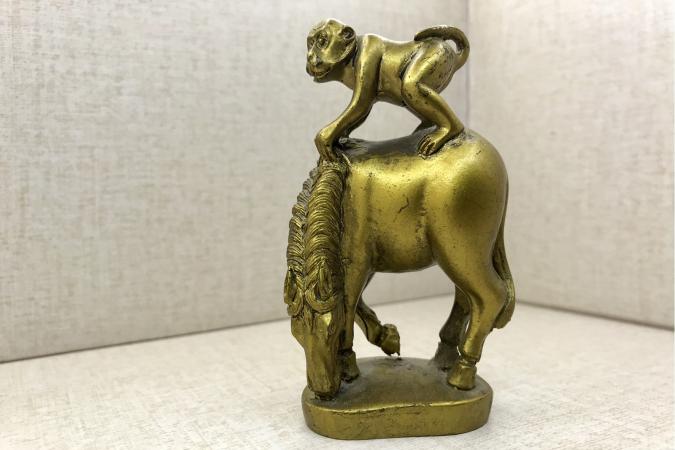 Monkey on a horse