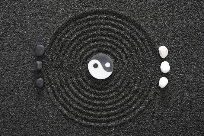 zen garden yin and yang