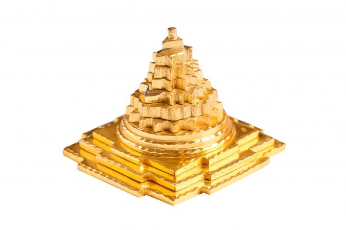 Golden pyramid used in Vastu