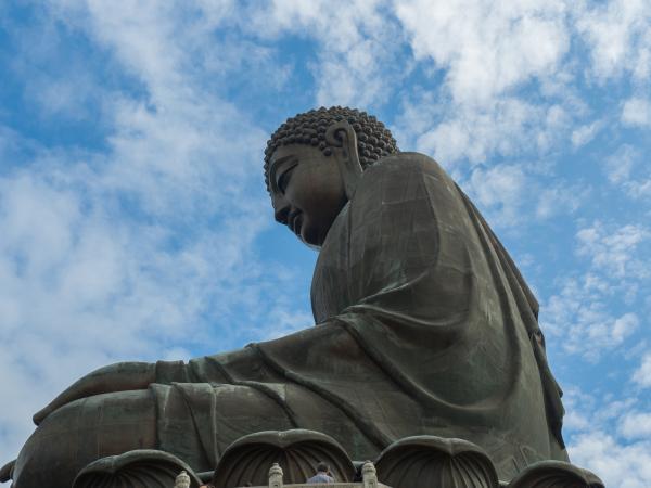 Buddha in a Hong Kong monastery