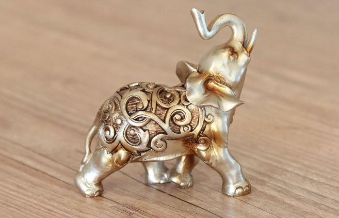 Statue of golden elephant